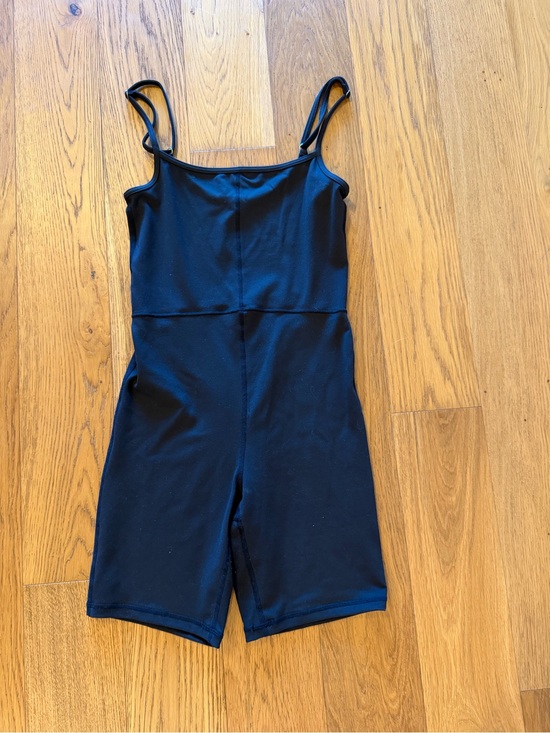 Pants - Black one piece workout outfit